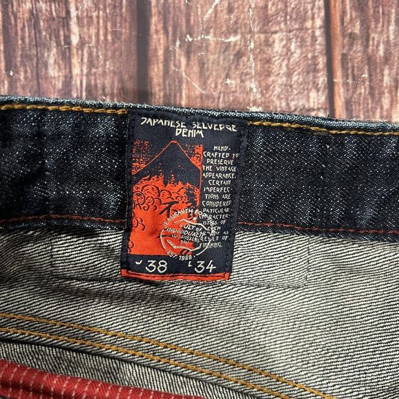 Cult of Individuality Men Rebel Cargo Zip Moto Straight Denim Jeans 38x34 (39X31 - Picture 14 of 16